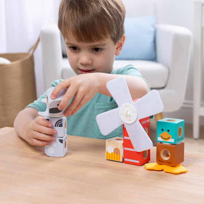 MELISSA & DOUG - Blockables - Bauernhoffreunde
