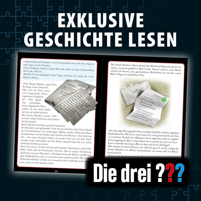 Die drei ??? - Krimipuzzle - Die Blüte des Verderbens - 300 Teile