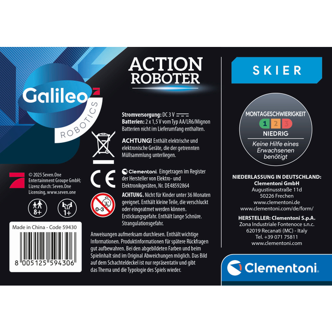 Galileo - Action Roboter - Skier