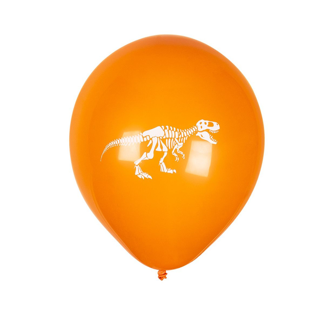 6 Luftballons - T-Rex - ca. Ø 25 cm