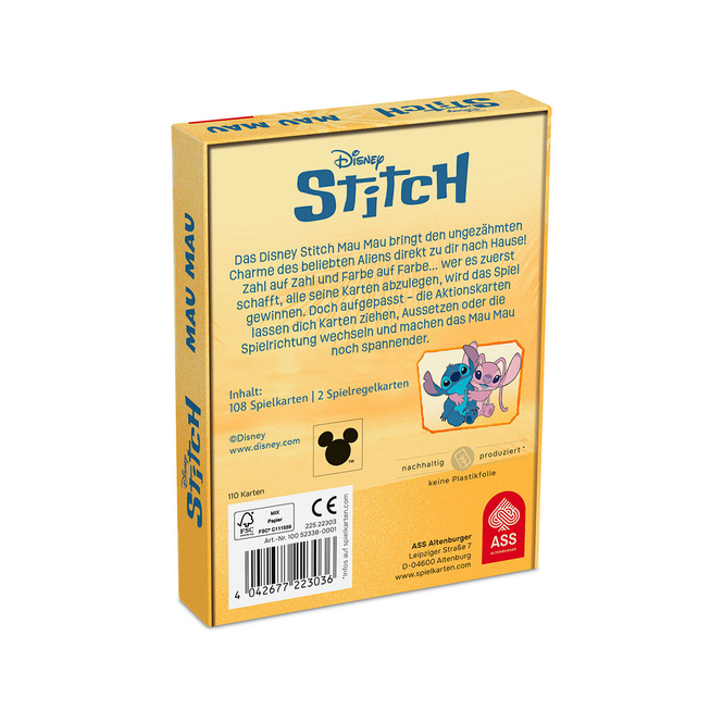 Disney Stitch - Kartenspiel - Mau Mau