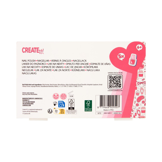 CREATE it! - Nagellack 5er Set - mit Farbwechsel