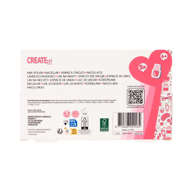 CREATE it! - Nagellack 5er Set - Pastellfarben