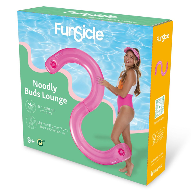 Doppel-Schwimmnudel - Buds Lounge - pink