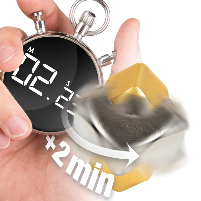 Fidget Spinner - Cube - silber/gold - ca. 2,8 x 2,8 cm