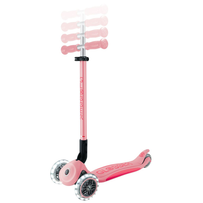 Roller Elite Lights - 3-rädrig - rosa