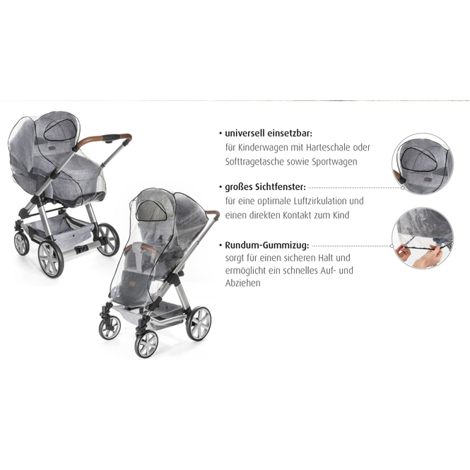 RainCover Classic - Regenschutz für Kombi-Kinderwagen