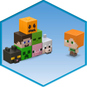Minecraft Minis - Mob Head Sammelfigur - 1 Stück - Bild 4