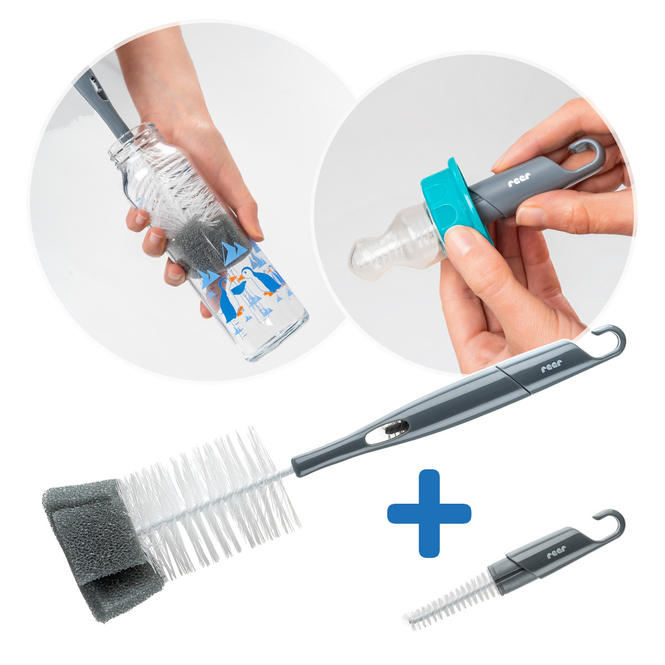 Reer - 2in1 Flaschen- und Saugerbürste