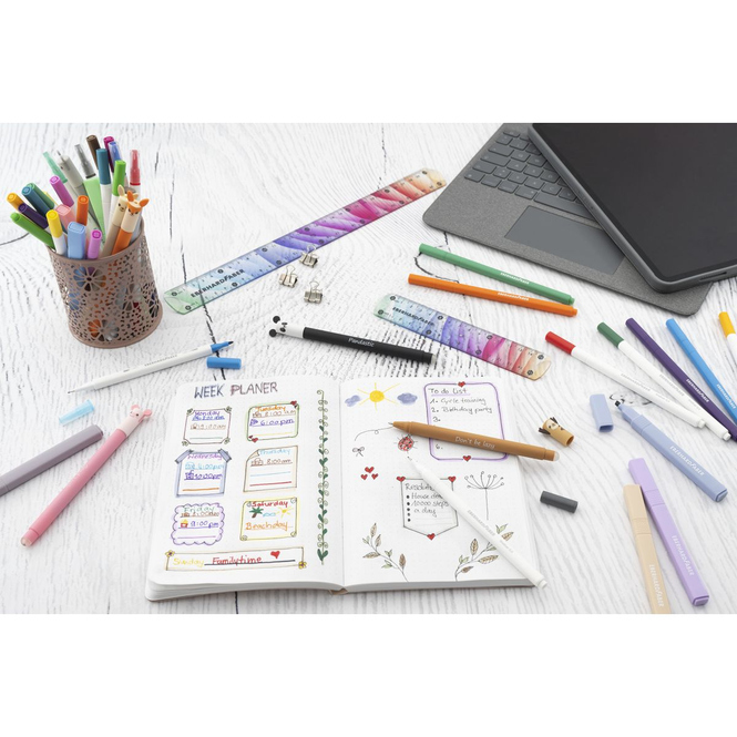 Eberhard Faber - Textmarker Slim - 6er Set - pastell