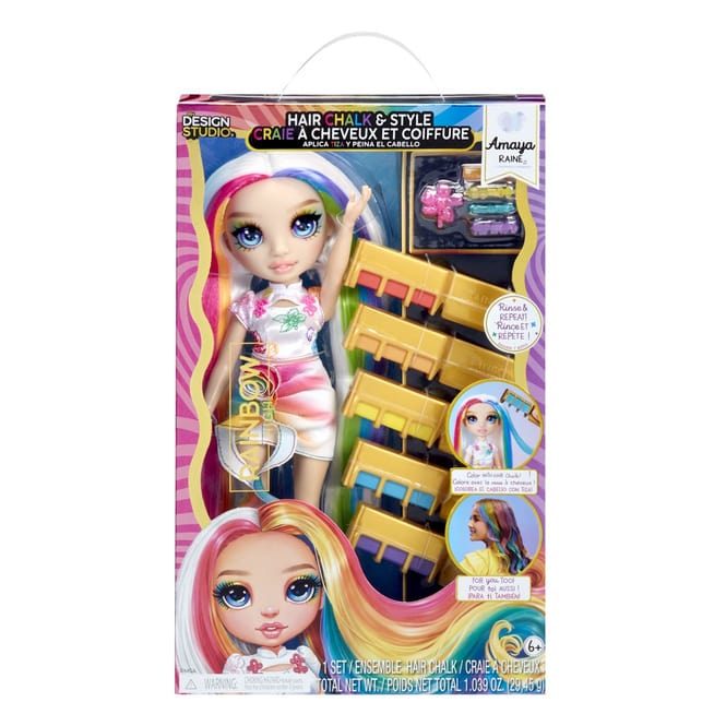 Rainbow High - Hair Chalk & Style Puppe - Amaya - Rainbow
