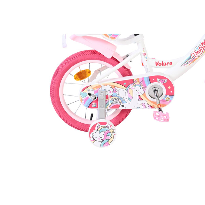 Fahrrad - Unicorn - 14 Zoll - weiß