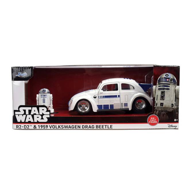 Star Wars - Fahrzeug - VW 1959 Drag Beetle - R2D2 - 1:24