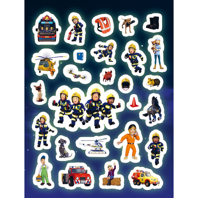 Feuerwehrmann Sam - Der grosse Glow-in-the-dark Stickerspass