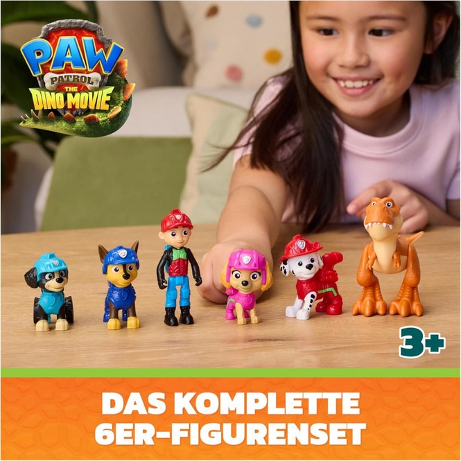 PAW Patrol - Geschenkset mit 6 Figuren - Dino Movie