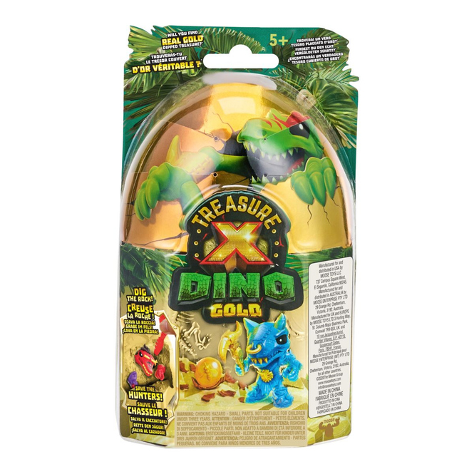 Treasure X Dino Gold - Dino Ei mit Figur - 1 Stück