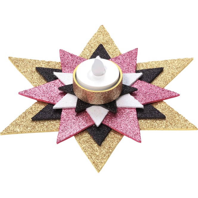 Folia - Moosgummi Glitter Basic, 10 Blatt