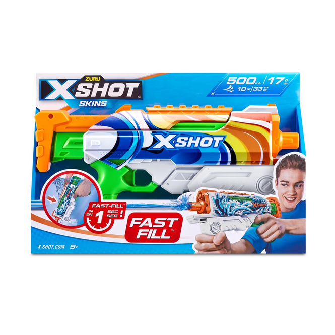 X-Shot Skins - Wasserpistole - Hyperload - Fast Fill - 1 Stück