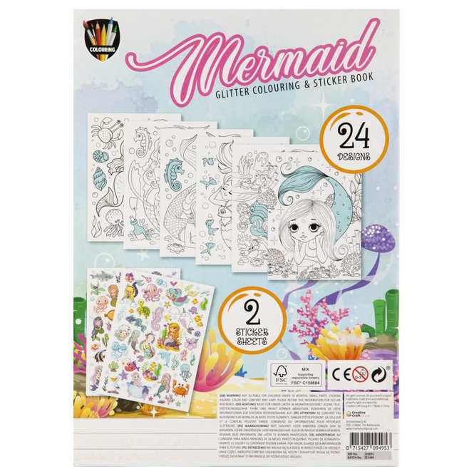 Malbuch - Glitzerzauber - 1 Stück