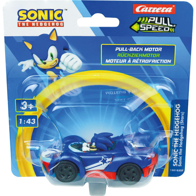 Sonic - Carrera - Pull Speed Fahrzeug - 1 Stück
