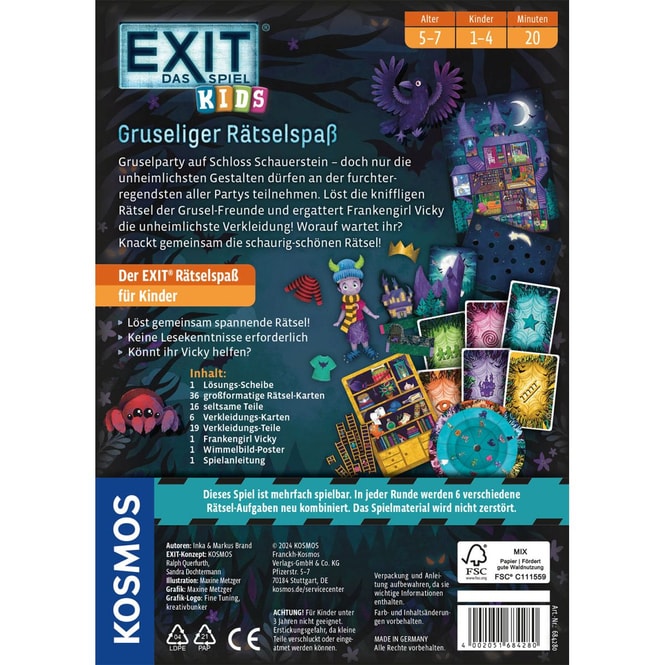 EXIT - Das Spiel - Kids - Gruseliger Rätselspaß