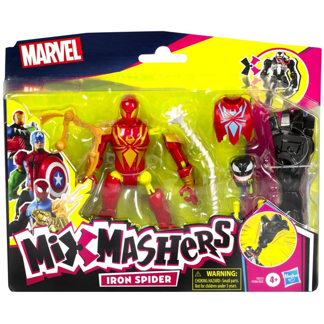 Marvel - MixMashers - Figur - Iron Spider oder Venom - 1 Stück
