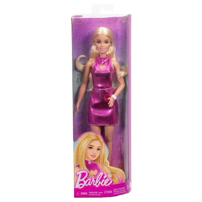 Barbie - Fashionista Puppe - Pink Dress - Herz-Ausschnitt