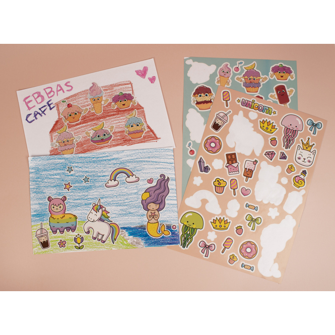 Mega Set - Einhorn Stickers - ca. 500 Stück