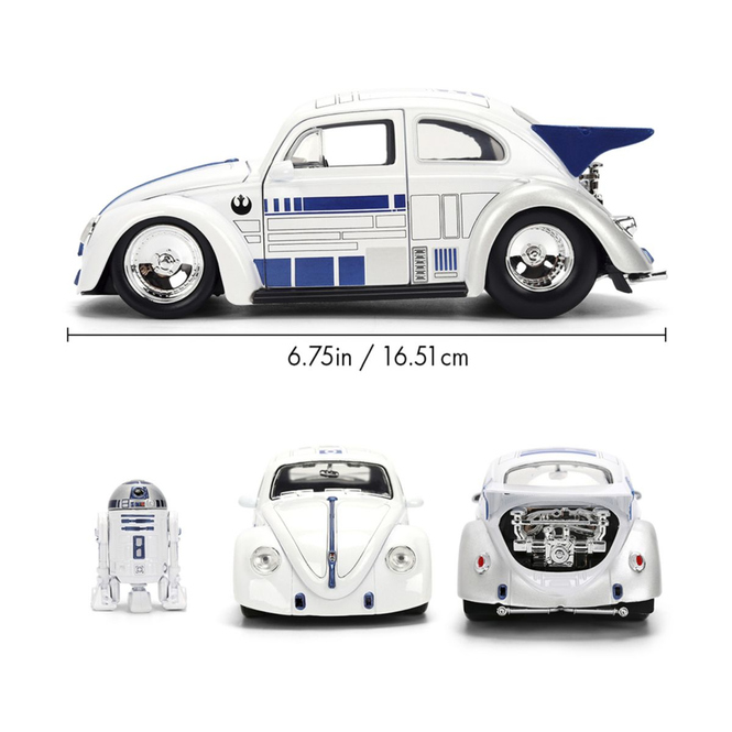 Star Wars - Fahrzeug - VW 1959 Drag Beetle - R2D2 - 1:24
