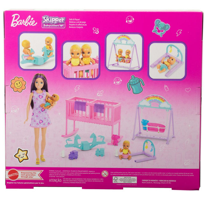 Barbie - Skipper Brünett - Babysitter Spielset
