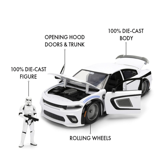 Star Wars - Fahrzeug - Dodge Charger SRT Hellcat - Storm Trooper - 1:24