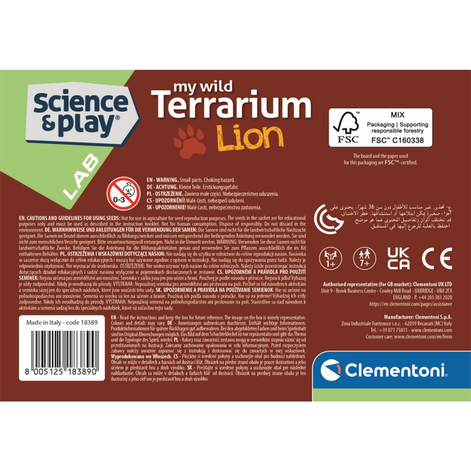 Science & play - Mini Terrarium - Löwe
