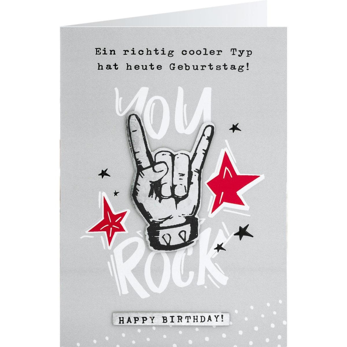 Sheepworld Klappkarte „Happy Bierday“ – Kork-Optik, Lustiger Bier-Gruß