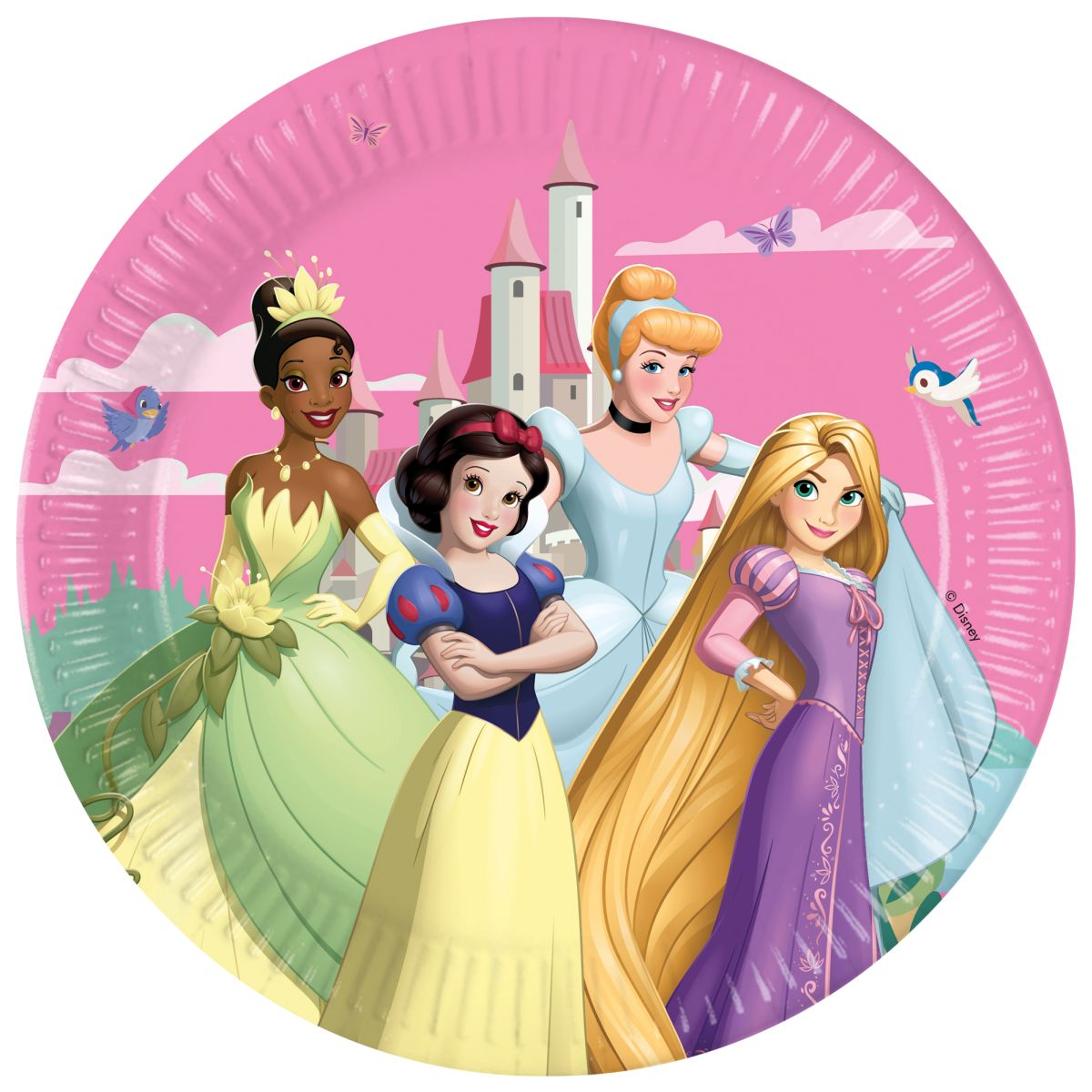 Disney Prinzessin Pappteller 23 Cm – Set Mit 8 Tellern Für Kindergeburtstag & Party