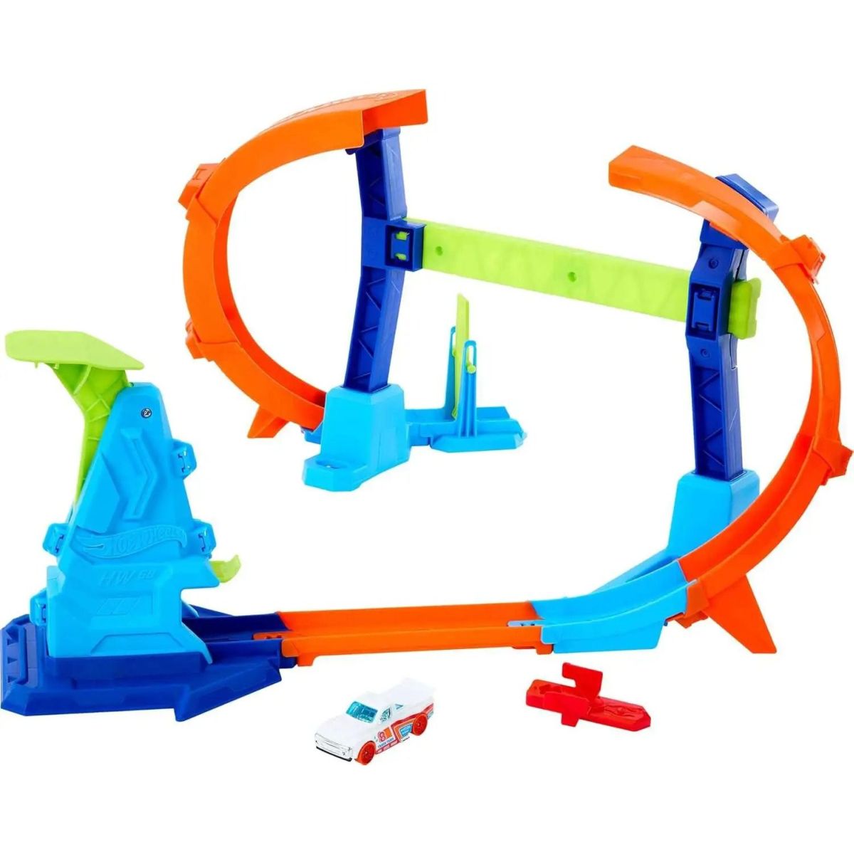 Hot Wheels Snow Ride – Orange/Blau – Stunt-Fahrzeug #96/250 – Maßstab 1:64 – Cooles Die-Cast Auto Für Sammler Und Kids – Kompakt & Robust