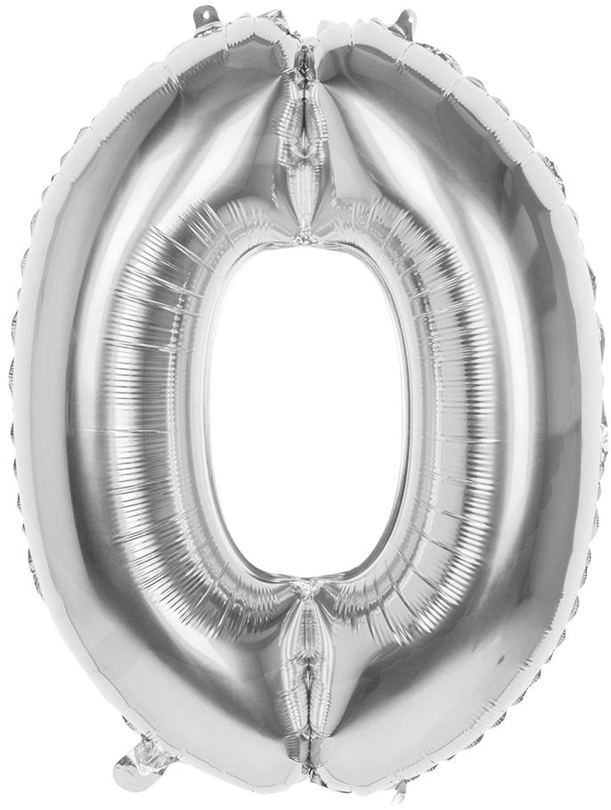 Silberne Folienballon-Zahl 7 - Ca. 45x66 Cm - Perfekt Für Geburtstag, Hochzeit & Deko Mit Helium Oder Luft