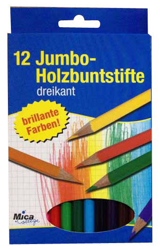 M&G Dreieckige Holzbleistifte – 12 Stück HB, Blau, 17,5 Cm, Für Schule & Büro
